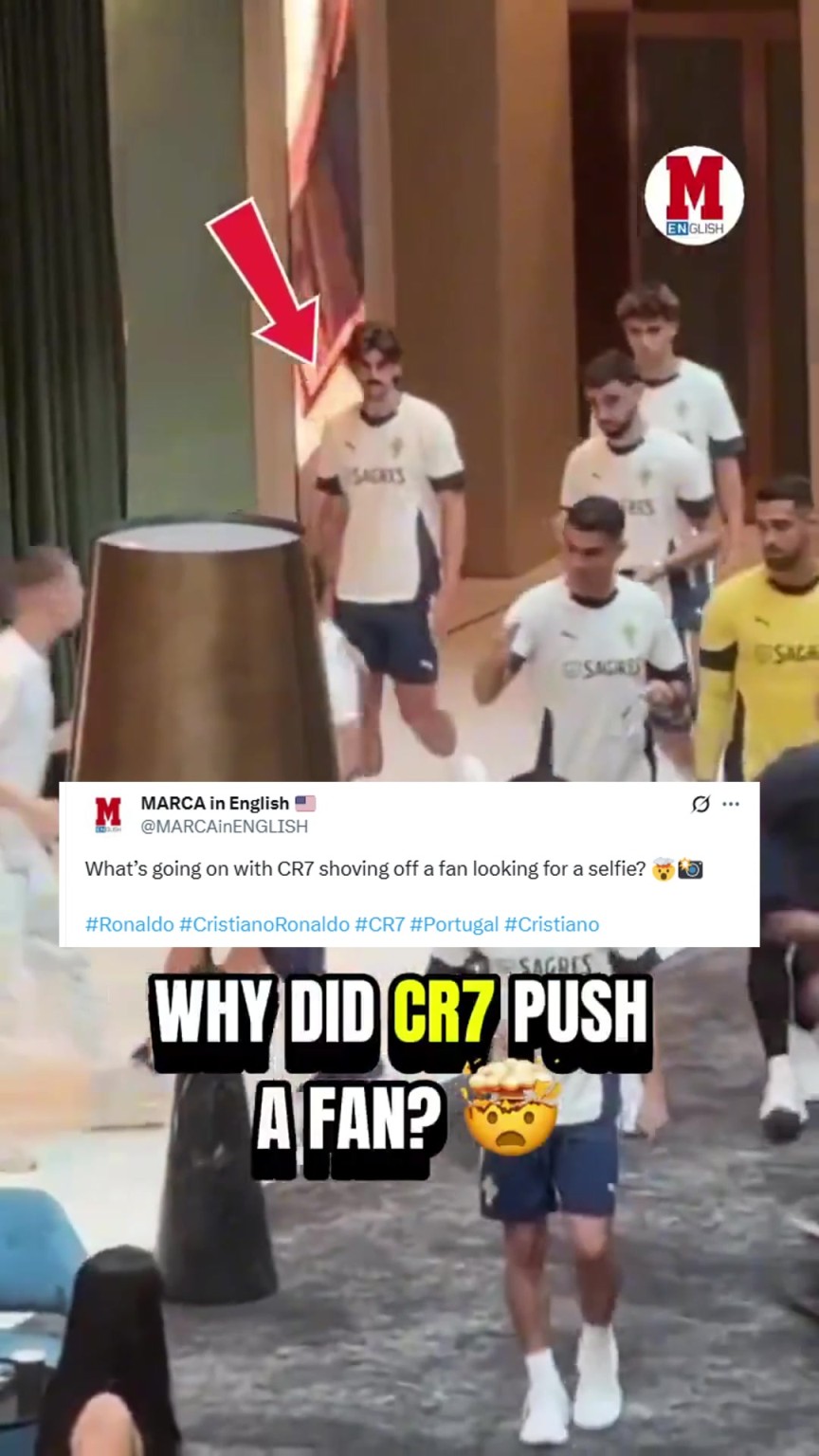 马卡报:C罗推开想合影的球迷,发生了什么?