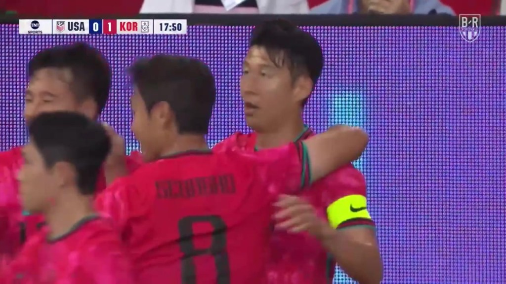 亚洲一哥!孙兴慜单刀小角度打门得手!韩国1-0领先美国!